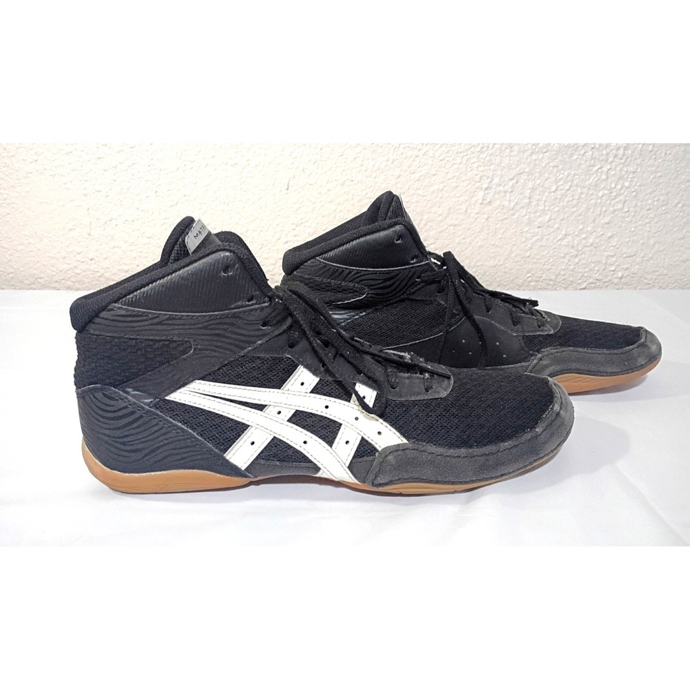 Asics‎ Shoes Mens Size 10 Matflex Wrestling Boxing Black lace up F460523 - Picture 2 of 10